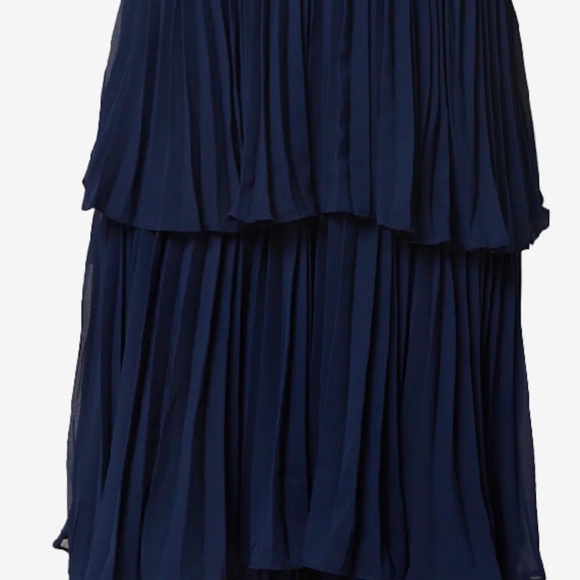 NWT | Lulu Elegant Navy Tiered Maxi Dress - Picture 7 of 7